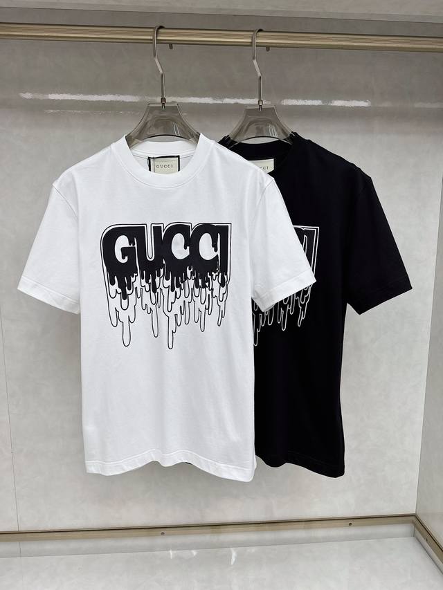Gucci 2025 Early Spring New Arrival Unisex Short-Sleeve T-Shirt! Custom-Made Exc
