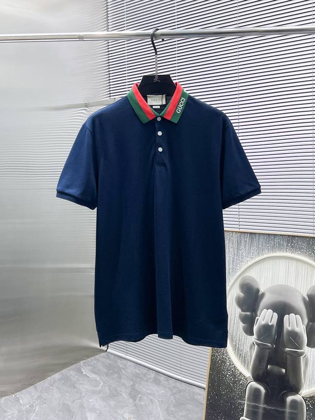 Gucci 2025Ss Summer New Arrival Collared Short-Sleeve T-Shirt Polo Shirt, Premiu