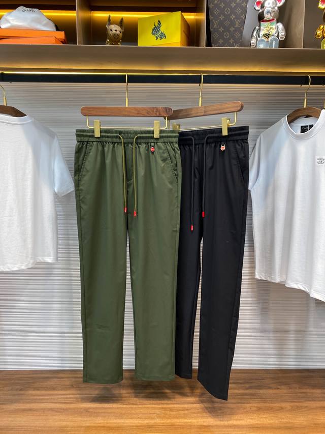 Kiton25Ss Spring/Summer New Arrival Tech Fiber Blend Lightweight Drawstring Casu