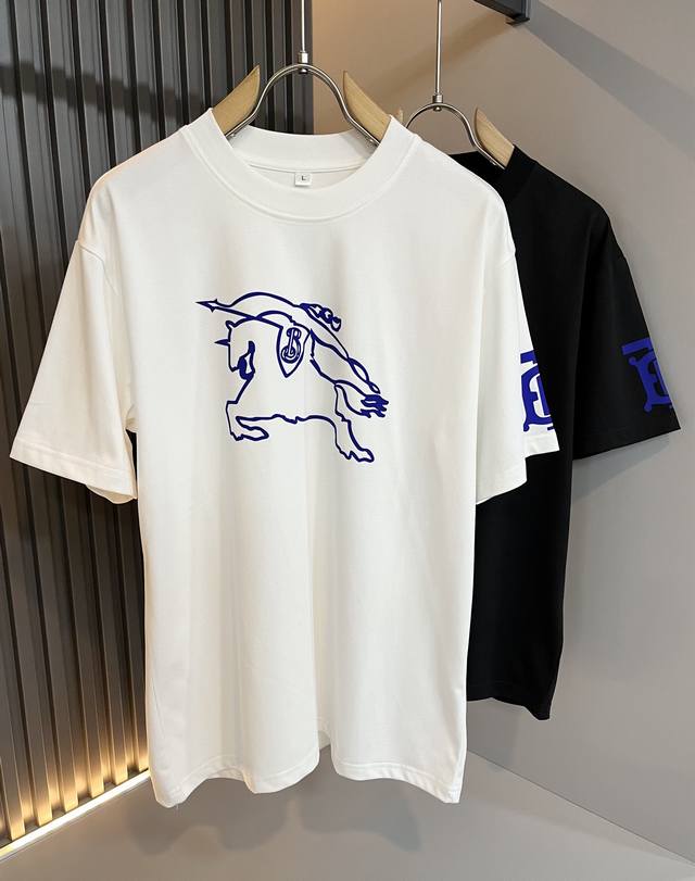 Burber*Y Bar*Li 2025 Spring/Summer New Arrival Unisex Short-Sleeve T-Shirt, Made