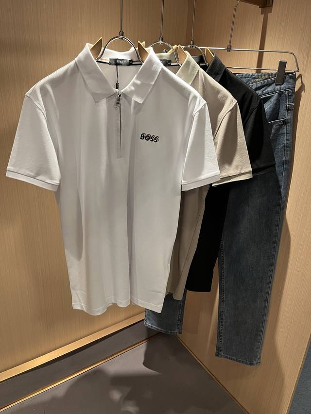 Boss 2025 Spring/Summer New Men's Short-Sleeve Polo Shirt, The Latest Design Exc