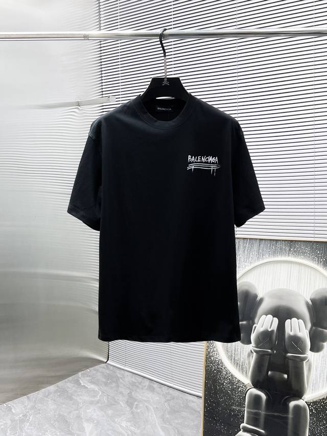 Balenciaga 2025 New Arrival Round Neck Short-Sleeve T-Shirt, Premium Version! Cu