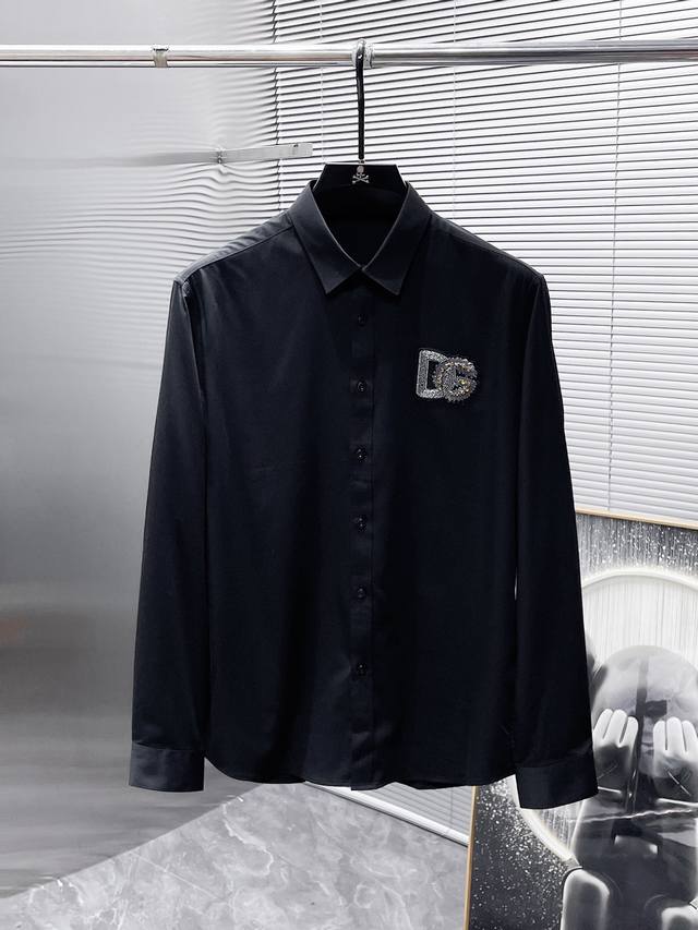 Dolce & Gabbana Dg 2025Ss New Long-Sleeve Shirt, High-End Version! Custom-Made F