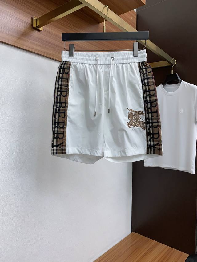 Burberry Spring/Summer New Casual Shorts Brand Classic Series Quick-Dry Fabric,