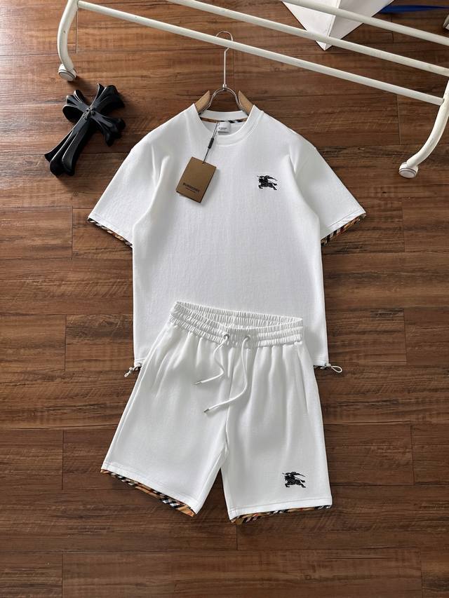 Burberry 2025 Spring/Summer New Arrival, Unisex, Classic Design Short-Sleeve T-S