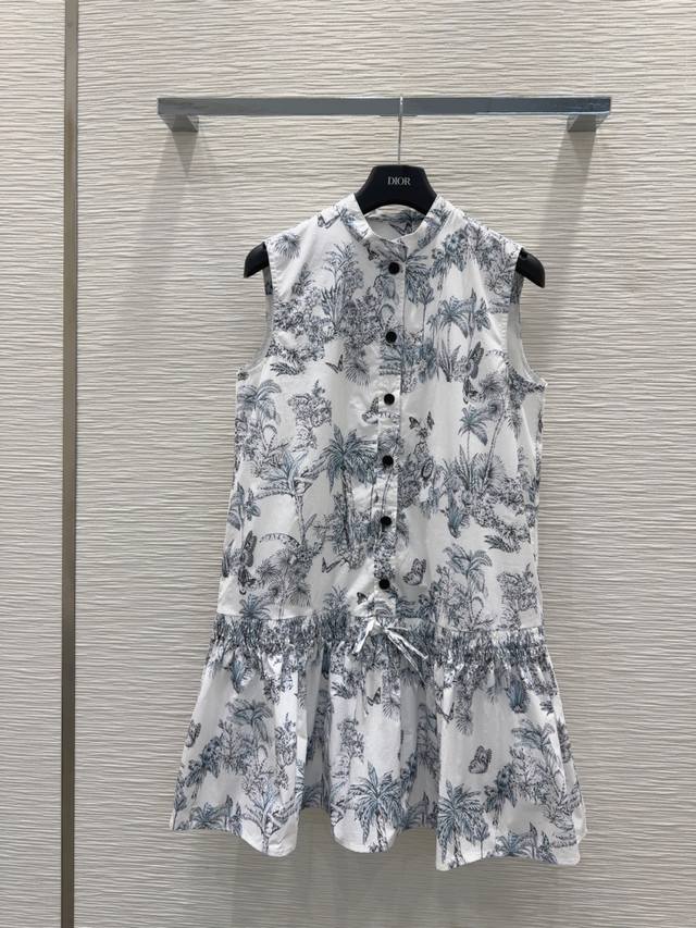 Christian Dio* 2025Ss New Arrival Tank Dress Retro And Fashionable, Understated