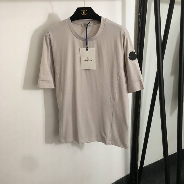 Style Number 20252497 Moncle* New Side Logo Emblem Casual Short-Sleeve T-Shirt,