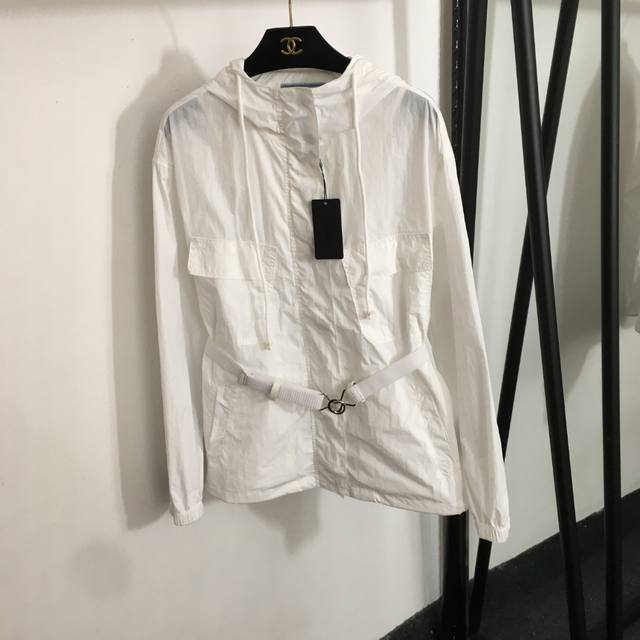 Style Number 20252467 Prad* New Arrival Chest Pocket Long-Sleeve Hooded Trench C