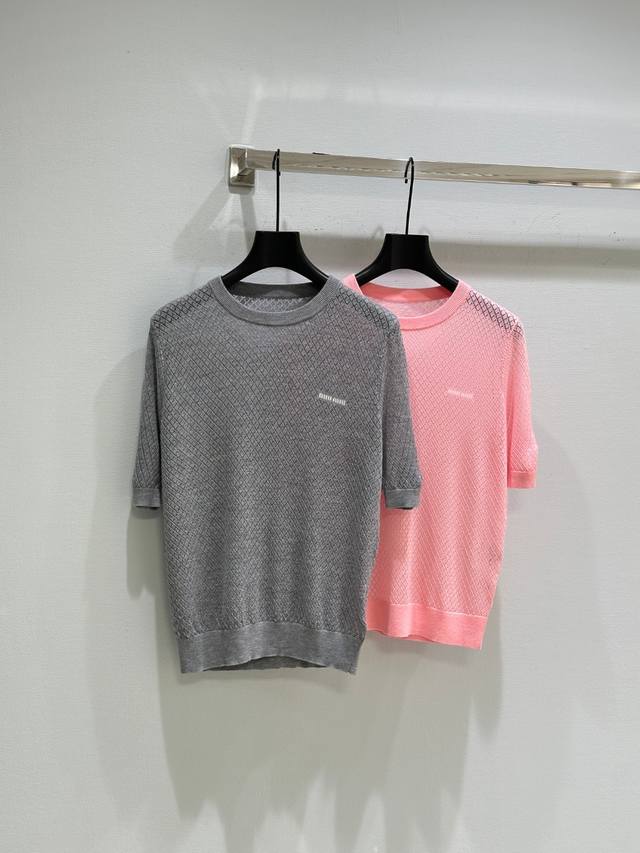 25Ss Summer New Arrivals! Exclusive High-End Production Of A Logo Jacquard Knit