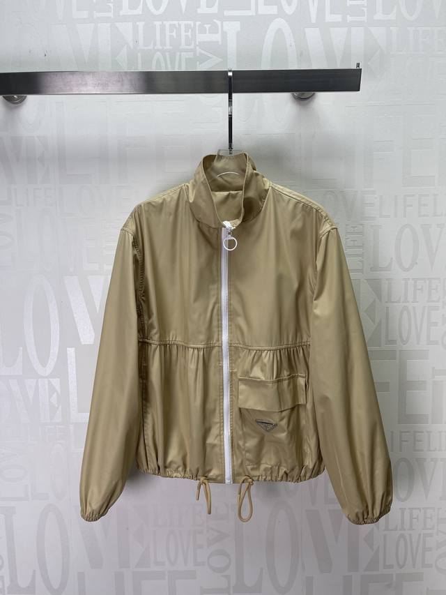 Prad* Drawstring Sun-Protective Jacket Custom-Made Yb Imported Lightweight Nylon