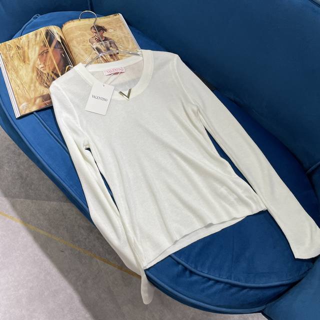 Early Autumn New Arrival Solid-Color Round Neck Knit Base Layer, Slim-Fitting Fl