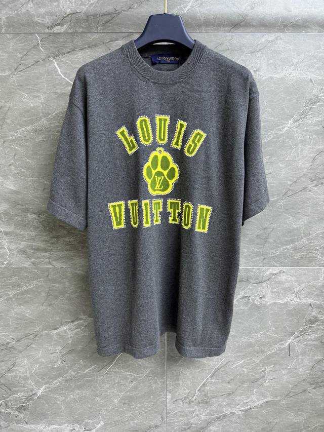 Early Spring New Arrivals! L-Brand Dog Paw Beaded Short-Sleeve Shirt 2025 Early