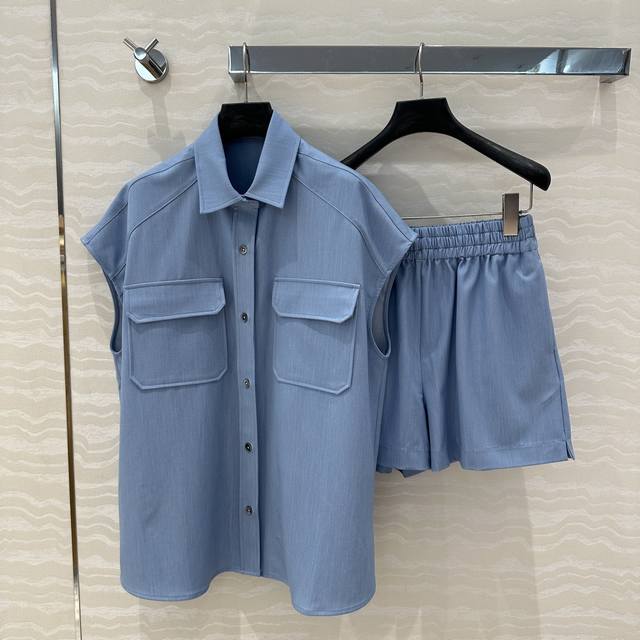 Exclusive Debut, Original Quality. Row-Style Long-Lasting Tencel Denim Vest Set