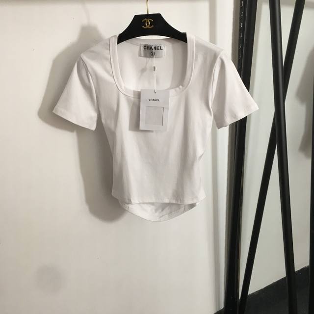 Style Number 20252673 Chane* New Arrival Back Cutout Logo Letter Square Neckline