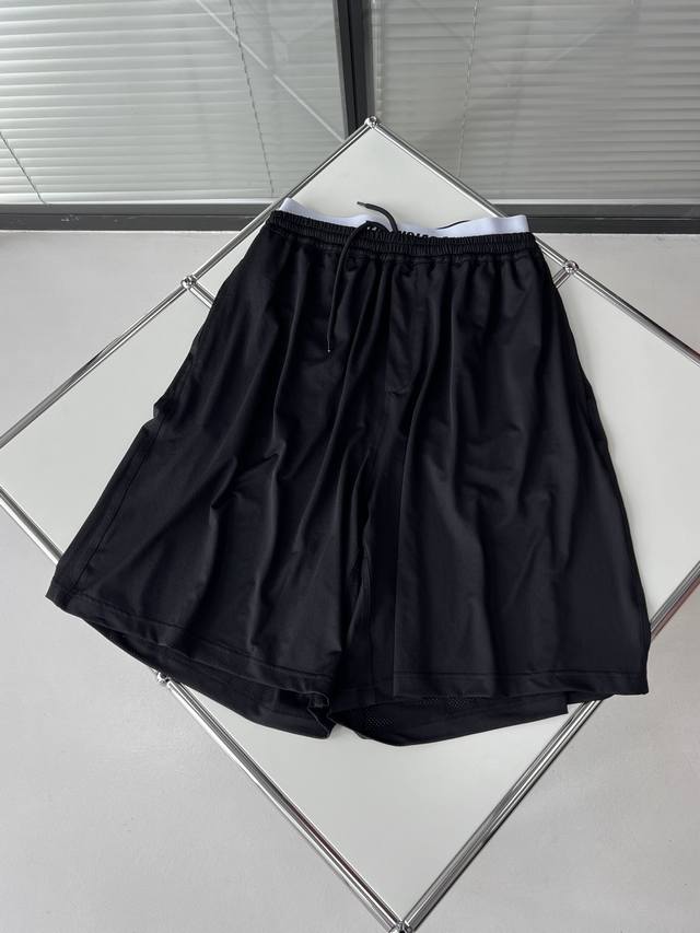 Bal* Paris Saint-Germain Faux Two-Piece Mesh Shorts. The Faux Two-Piece Waistban
