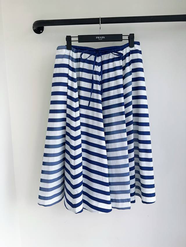 Pra25 Spring/Summer New Custom-Made 100% Cotton Striped Fabric Retro Striped Sil