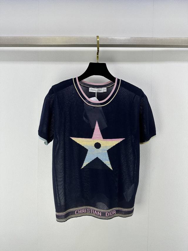 Dio* New Arrival Details 25 Spring/Summer New Arrival Round Neck Five-Pointed St