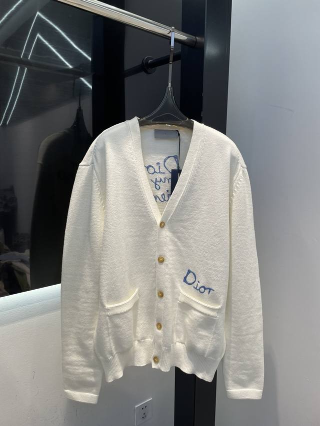 Dior Spring New Arrival Cardigan New Texture Embroidered Jacquard High-End And E