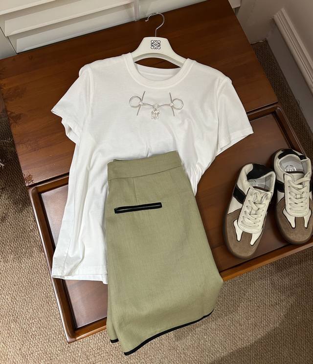 Summer New Arrival Runway Style 100% Linen Minimalist Skirt A-Line Hem Design Fo