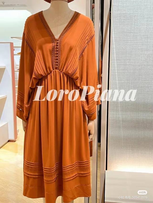 Bohemian Vacation-Style Silk Dress, Custom-Woven Silk With Hand-Embroidered Flow