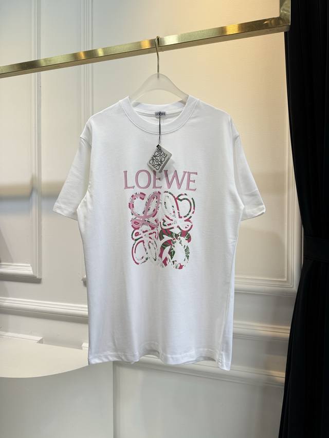 Loew* Classic New Letter-Print Colorful T-Shirt: A Simple Solid T-Shirt Never Go