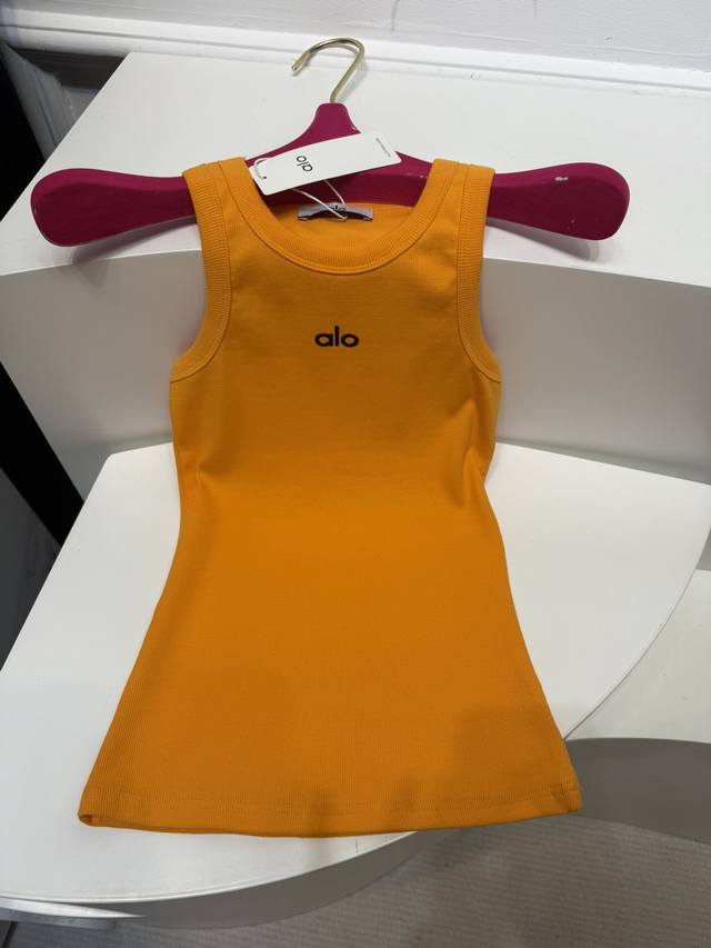Alo Long-Sleeve Tank Top With A V-Back Design That Accentuates The Back, A Tank-