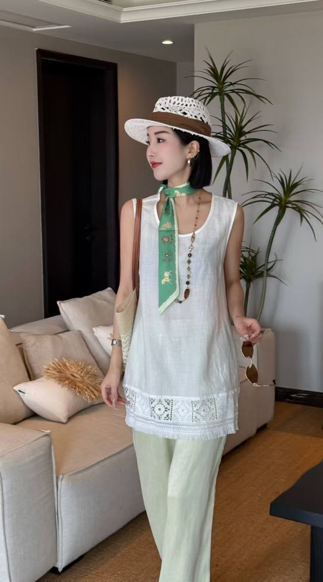 Natural Air Conditioning 100% Linen Embroidered Blouse, Made From Premium Linen