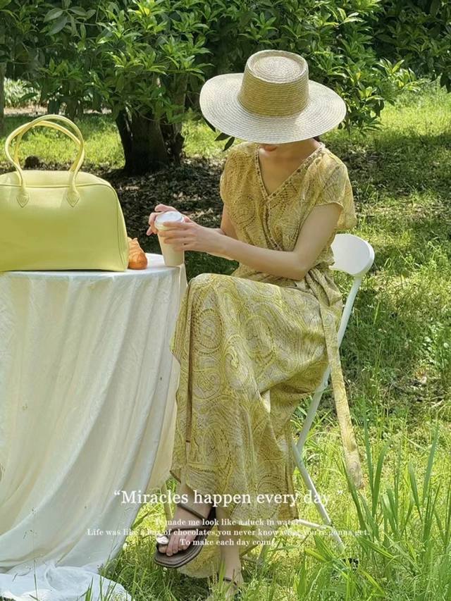 Best-Selling Recommendation: Luxurious And Elegant V-Neck Tie-Front Dress. Like