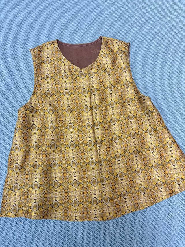 High-Quality! 100% Silk Xiangyun Sha Flower Pattern Series, Top + Skirt, Two Col