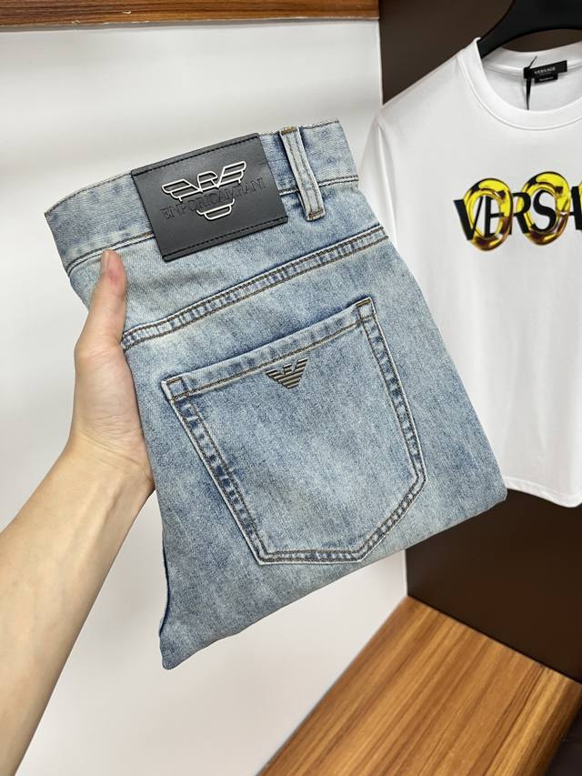 Armani 2025Ss Snake Year Summer New Year's Edition Jeans. Original 1:1 Productio