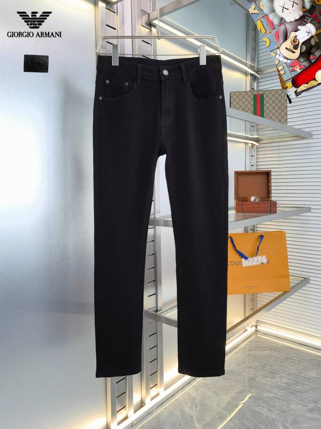 Armani 2025Ss Fashion New Arrival High-End Luxury Custom-Made Slim-Fit Skinny Je