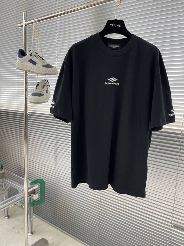 Balenciaga 2025 Ss Spring/Summer Latest Round-Neck Fashion Short-Sleeve T-Shirt,