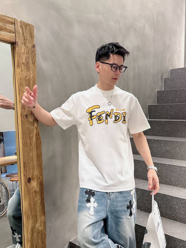 Fendi 2025 Spring/Summer New Arrival Short-Sleeve T-Shirt, Original Label, Custo