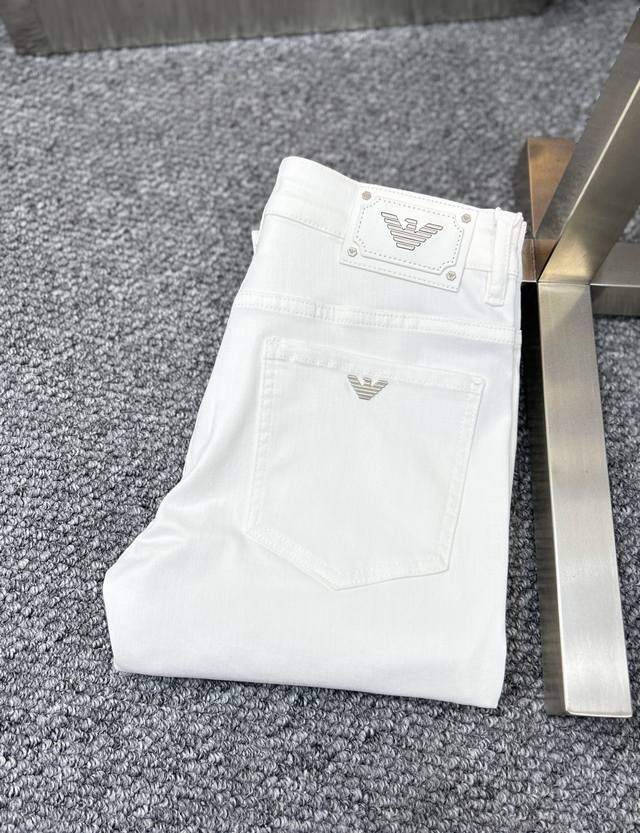 Arm* Armani Ss25 Early Spring New Arrival Men's Denim Pants With Excellent Elast