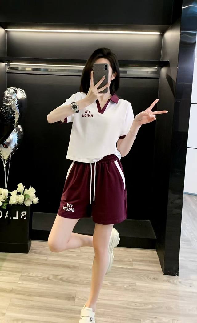 Summer Short-Sleeve T-Shirt And Shorts Set! Fabric: Cotton, Spandex, Polyester 8