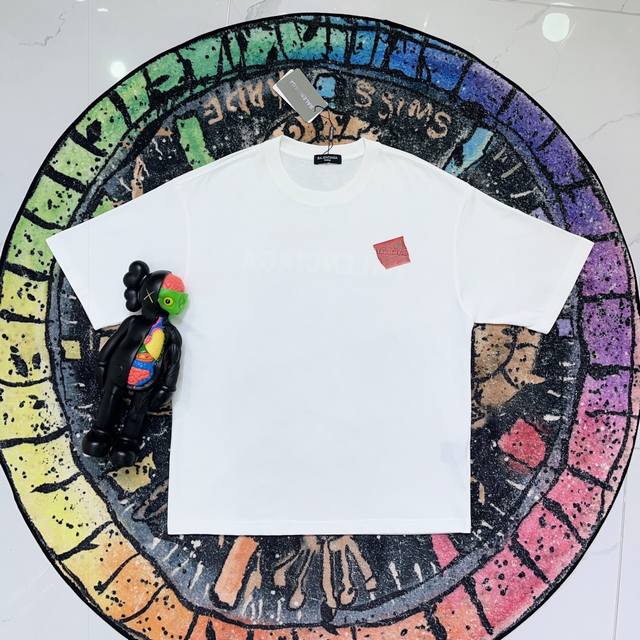 High-Quality Balenciga Parisian-Style Round-Neck Short-Sleeve T-Shirt, Using Dig