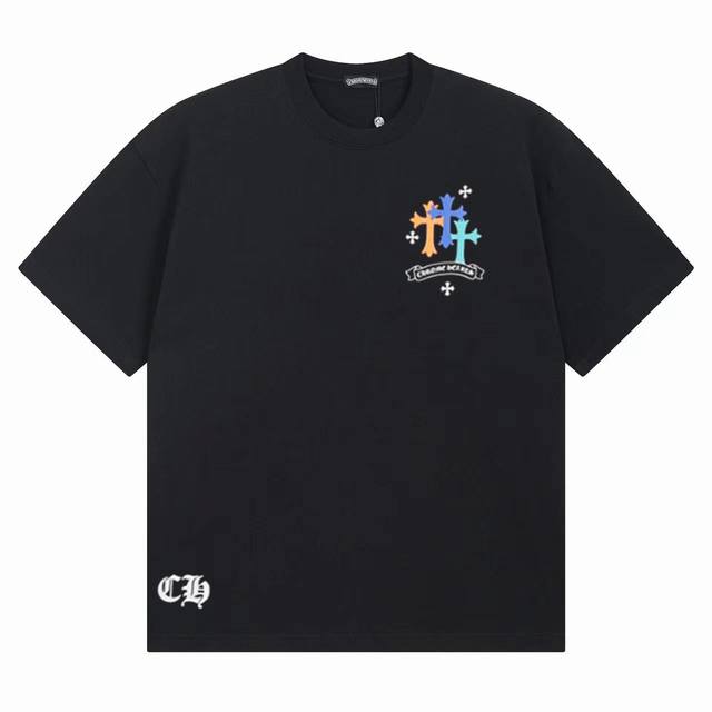 D27 Chrome Hearts Cross Sanskrit Rainbow Smile Flower Horseshoe Print Unisex Rel