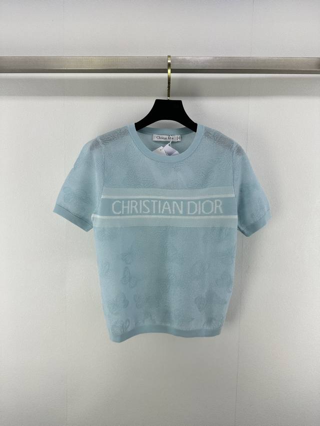 Dio* New Arrival Details 25 Spring/Summer New Knit Round Neck Hidden Flower Butt