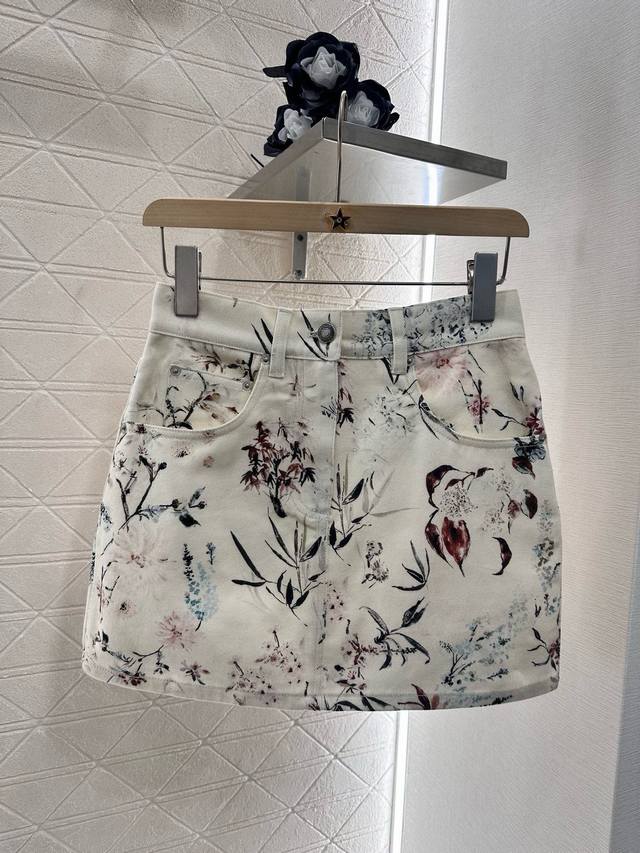 Dio*2025 New Arrival Printed Denim Jacket And Short Skirt Set Custom Yb Diagonal