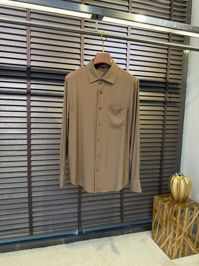Kito&Ken 2025Ss New Shirt. Made From High-Density Tencel Lyocell Blend Fabric, I