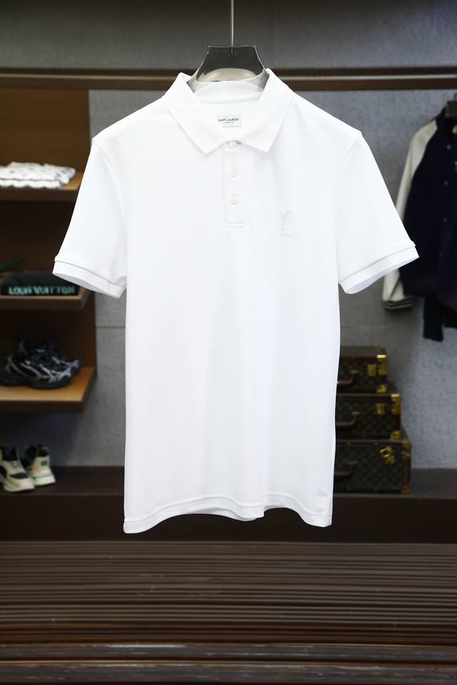 2025Ss Series New Arrival Ysl Saint Laurent - Classic Men's Reversible Collar Po