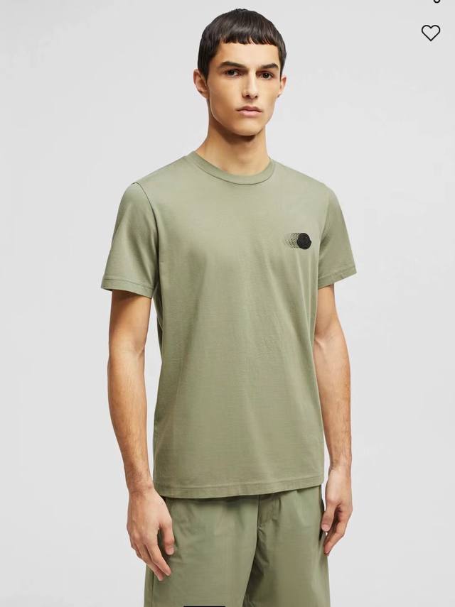 2025 Ss Series New Arrival Monc*Er. Fashionable Round-Neck Short-Sleeve T-Shirt