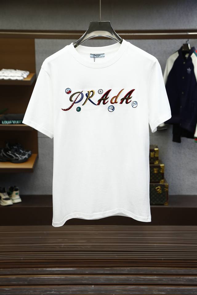 Prada 2025 Summer New Arrival Unisex Short-Sleeve T-Shirt! Custom-Made Exclusive