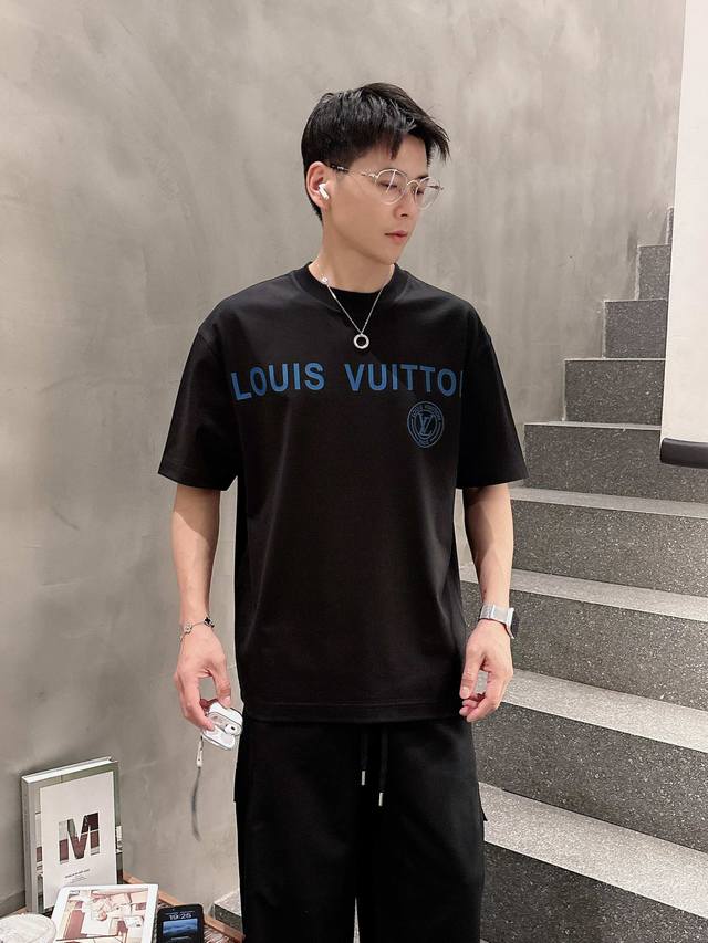 Lv 2025 Spring/Summer New Arrival Exclusive Store Latest Short-Sleeve Round Neck
