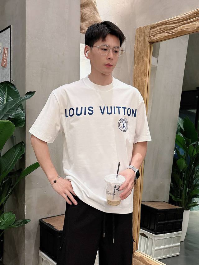 Lv 2025 Spring/Summer New Arrival Exclusive Store Latest Short-Sleeve Round Neck