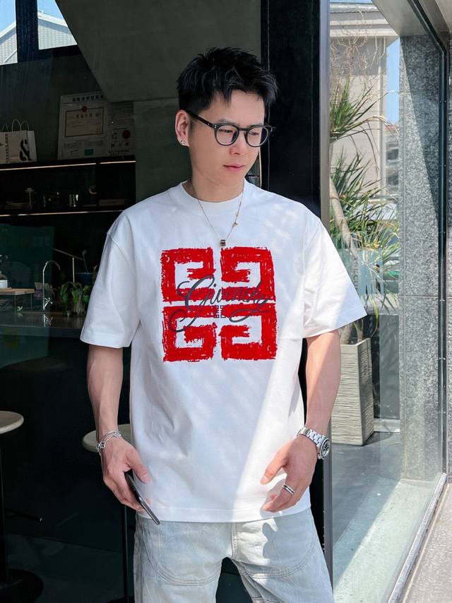 Givenchy 2025 Spring/Summer New Arrival Exclusive Store Latest Short-Sleeve Roun