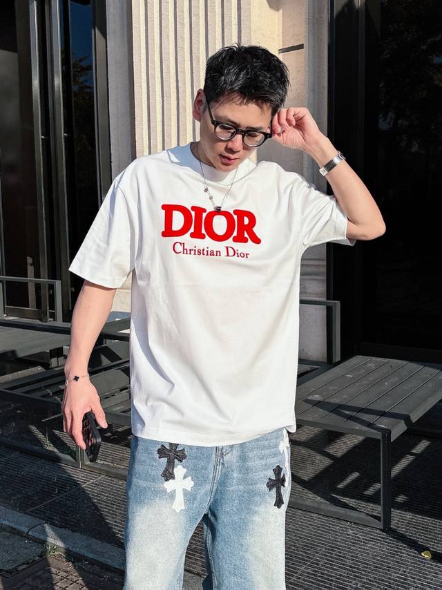 Dior 2025 Spring/Summer New Arrival Exclusive Store Latest Short-Sleeve Round-Ne