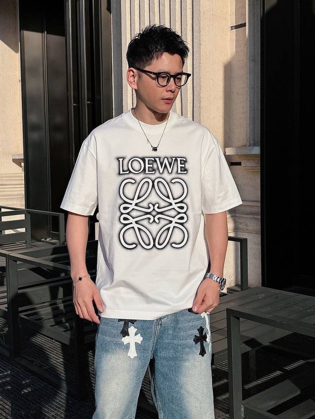 Loewe 2025 Spring/Summer New Arrival Exclusive Store Latest Short-Sleeve Round-N