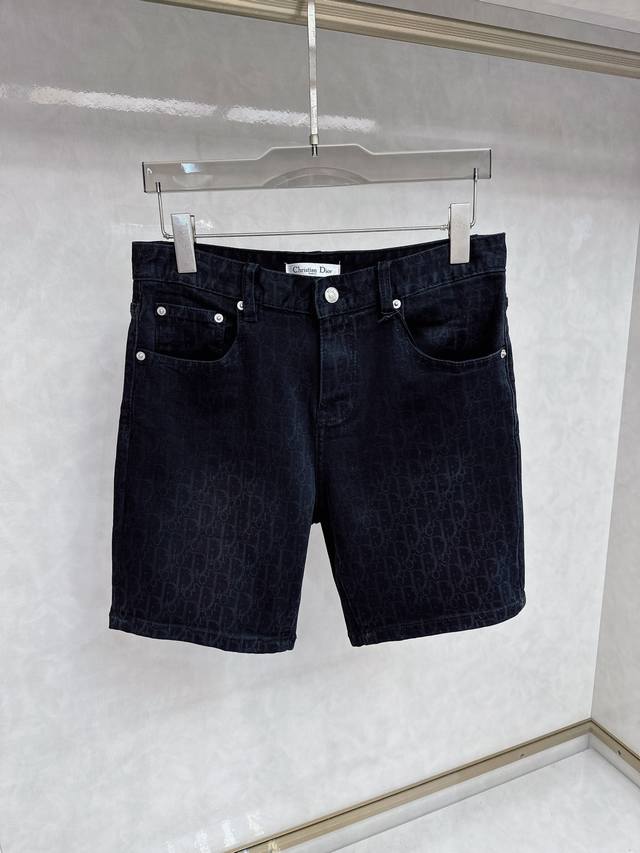 Dior 25S New Arrival Men's Fashion Casual Denim Shorts, High-End European Editio