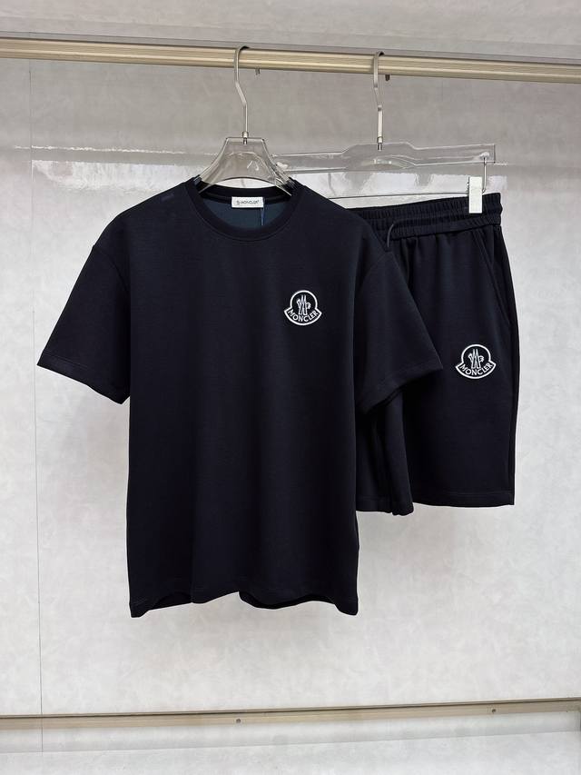 Moncler 2025Ss Spring/Summer New Short-Sleeve Set, Unisex. The Fit Is Amazing, S